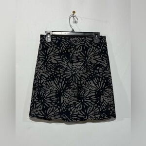 Rip Skirt Women’s Black and Grey Floral-Print Mini Skirt Size Small